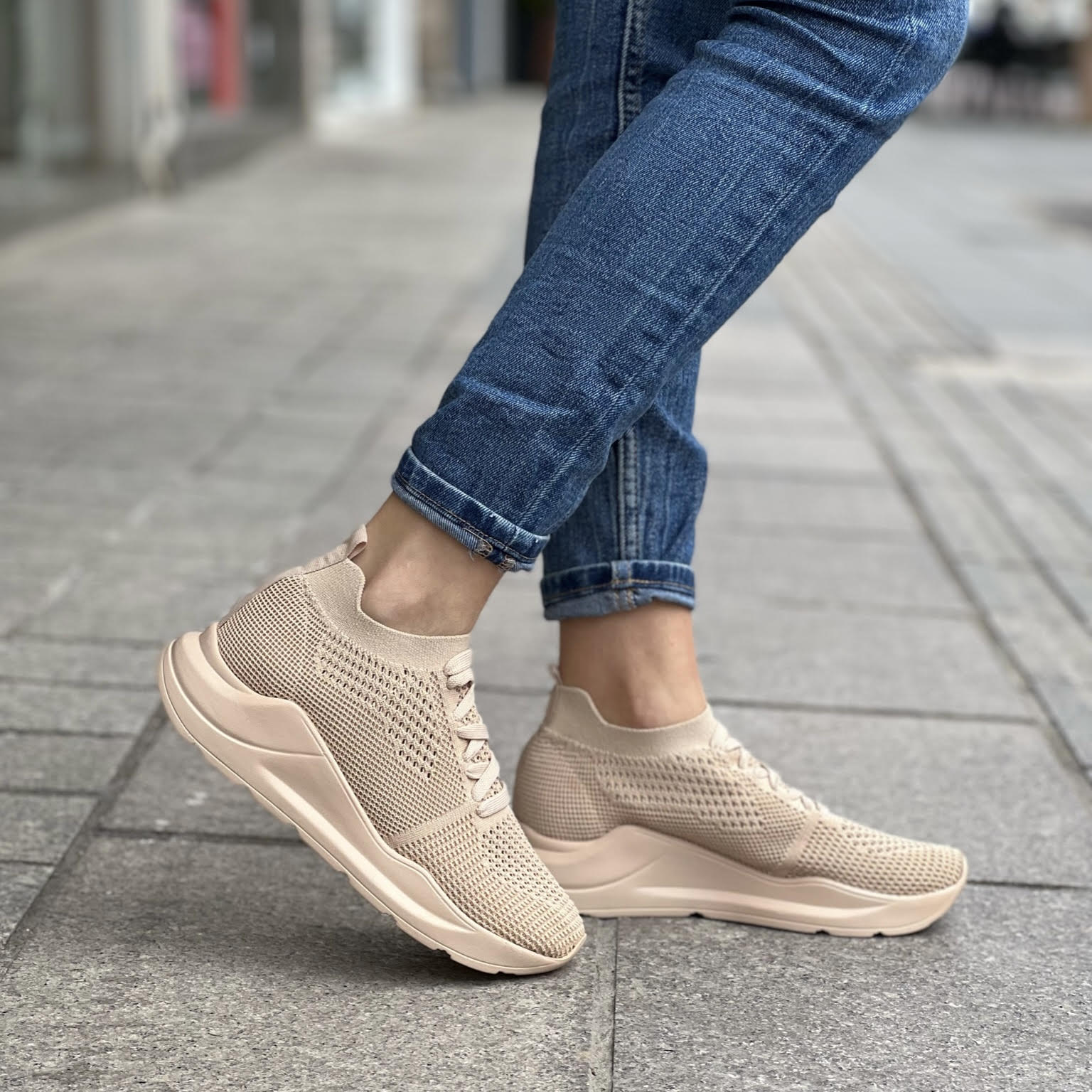 Γυναικεία Sneakers GIANNA KAZAKOU ΜΠΕΖ 177-507-223
