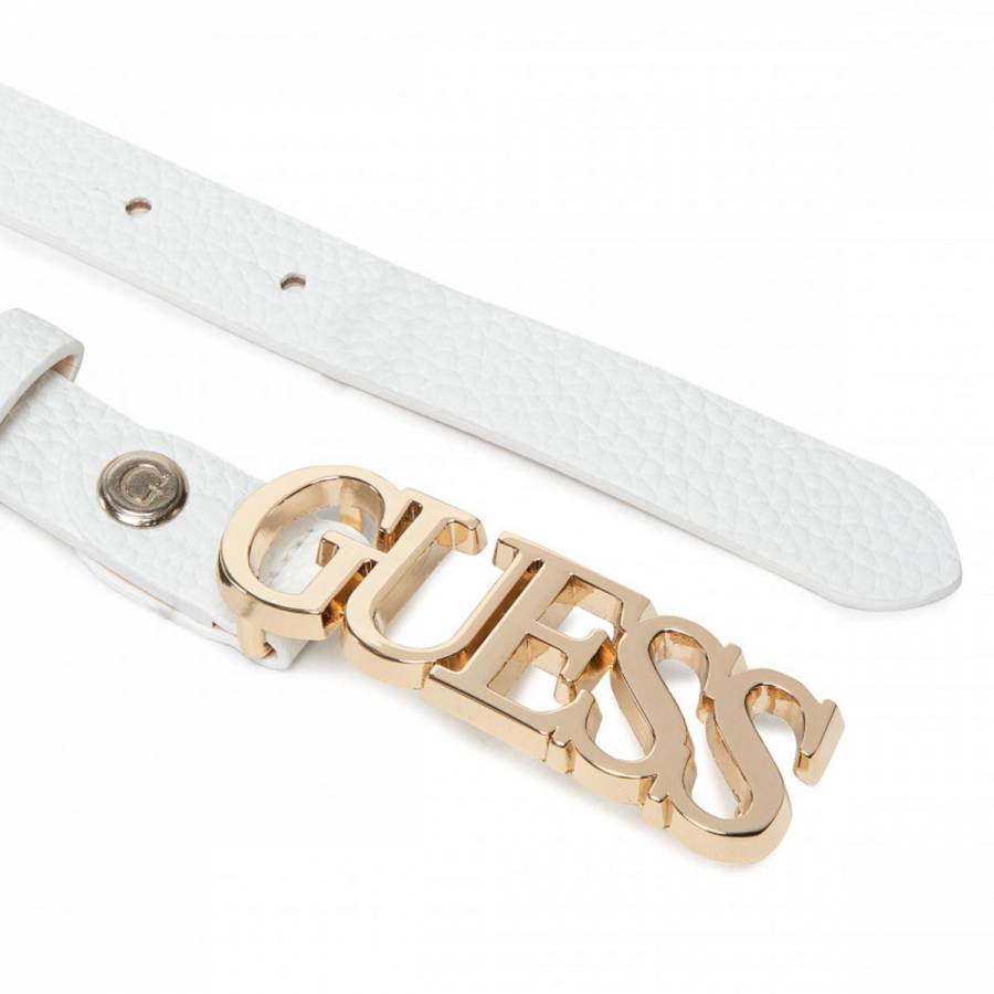 ΖΩΝΗ GUESS ΛΕΥΚΟ - BW7638P2220