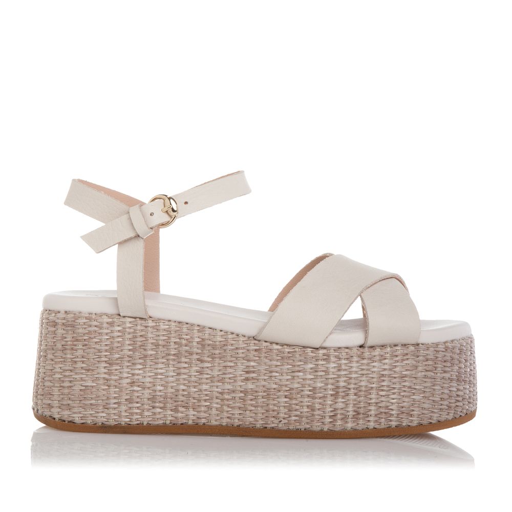 ΠΛΑΤΦΟΡΜΑ ΔΕΡΜΑΤΙΝΗ OFF- WHITE - 22 - 129