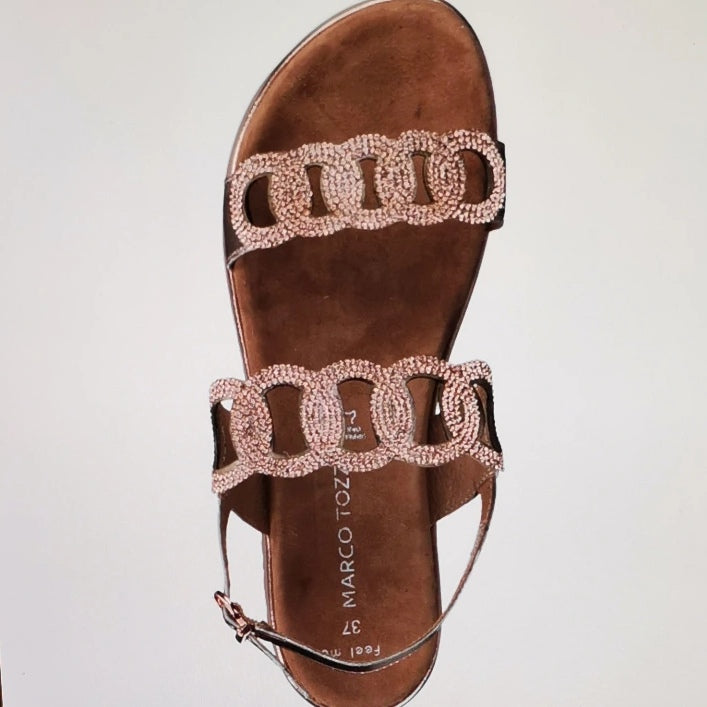 ΣΑΝΔΑΛΙΑ MARCO TOZZI ROSE METALLIC - 2 - 28121-28