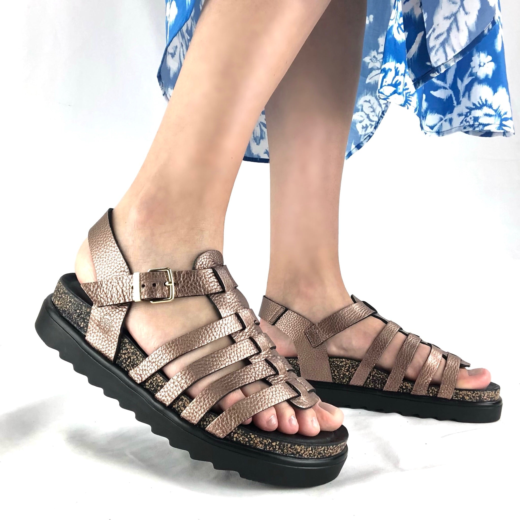 ΣΑΝΔΑΛΙΑ ΦΛΑΤ PERLA BRONZE - TUNEZ - 107